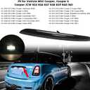 DOCAS Rear Trunk Hatch Handle with Lamp, Black Tailgate Trim Lid Trunk Liftgate Release Pull Handle Compatible with 2005-2015 Mini Cooper R56 R57 Series Backhatch Release Handle 51132753603