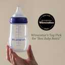 Lansinoh Anti-Colic Baby Bottles, BPA-Free Plastic, 8 Ounces, 3 Count, Medium Flow Nipples (Size M), Breastfeeding Bottle with NaturalWave Design