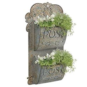 All Chic Metal Wall Planter Outdoor Wall Planter Rustic Wall Mount Planter Wall Hanging Planter Outdoor Wall Planter for Farmhouse Garden Decor