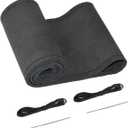 Belinous Suede Leather Steering Wheel Cover, DIY Stitch-On Steering Wheel Wrap with Needle & Thread, Non-Slip & Sweat-Absorbing, Universal Fit for 13.75-16 Inch (Size M5, Black)