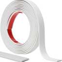 Peel and Stick Trim, 0.8 in x 10 Ft Waterproof Molding Trim for Walls, Mirror Frame,Baseboard, Flexible & Self-Adhesive Trim White(Paintable)