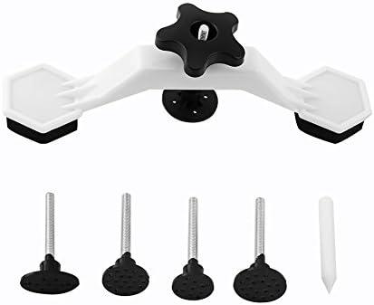 Auto Paintless Dent Repair Kit, Car Body Puller Remover Tool Set with 5 Suction Cup Powerful Automobile Removal Bridge Puller Tools Heavy Duty Door Dings Minor Glass Screen Tiles Objects Moving 6 PCS