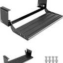 Heavy-Duty Retractable Camper Steps, 5mm Steel & Aluminum Alloy, 450LB Load, Non-Slip Pedals with Locking Switch, Easy Fold for RV Trailer Door