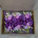 Meldel Purple Boutonniere for Men Wedding, Set of 6, Groom and Best Man Boutonniere for Wedding Ceremony Anniversary, Formal Dinner Party and Rustic Fall Wedding Marriage