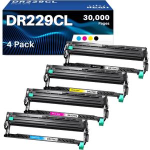 INK4U DR-229CL Drum Unit Compatible Replacement for Brother DR-229CL DR229 Drum Unit for BrotherHL-L3220CDW HL-L3280CDW MFC-L3720CDW MFC-L3780CDW HL-L3300CDW HL-L3295CDW MFC-L8395CD Printer, 4 Pack