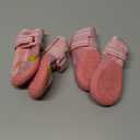 QUMY Dog Shoes for Large Dogs, Medium Dog Boots & Paw Protectors for Winter Snowy Day, Summer Hot Pavement, Water-Resistant in Rainy Weather, Outdoor Walking, Indoor Hardfloors Skid-Resistant Sole (Size 2: 1.9''x2.4''(W*L) (Pack of 4))