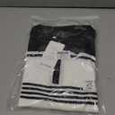 KUYIGO Men's Knit Polo Shirts Short Sleeve Striped Golf Polo Shirts Lightweight Casual Collared T Shirt (XXL)