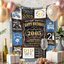 21st Birthday Gifts for Him, Cool 21st Birthday Gifts for Boy, Presents for 21st Birthday Male, 21 Year Old Birthday Gifts for Him, Happy 21st Birthday Decorations for Men Throw Blanket 50" x 60"