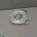 Adoreen Cat 6 Ethernet Cable 50 Ft-White, Outdoor & Indoor Snagless Long Round RJ45 Network Cable, POE, Soft Flexible Gbps Internet LAN Computer Patch Cord for Router Modem Switch Fast Gaming+ Ties