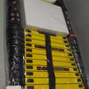 12.5 FT Telescoping Ladder, ANSI Certified, Type IA Heavy Duty, 330lbs Max Capacity, Aluminum Extension Ladder for Home, Roof, RV; Yellow