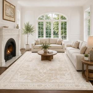 9x12 Area Rugs Washable Large Vintage Rug for Living Room Bedroom