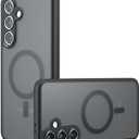 Compatible with Samsung Galaxy S24 Case Cover,Compatible with MagSafe,Compatible with Samsung Galaxy S24 Built-in Magnetic Anti-Shock Cell Phone Case Black