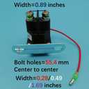 Starter Solenoid Relay for Polaris 3083211 3085521 3087196 4010930 4011335 Magnum Scrambler Sportsman Trail Blazer Xplorer ATP 250 300 325 330 335 350 400 400L 425 450 500 Z405