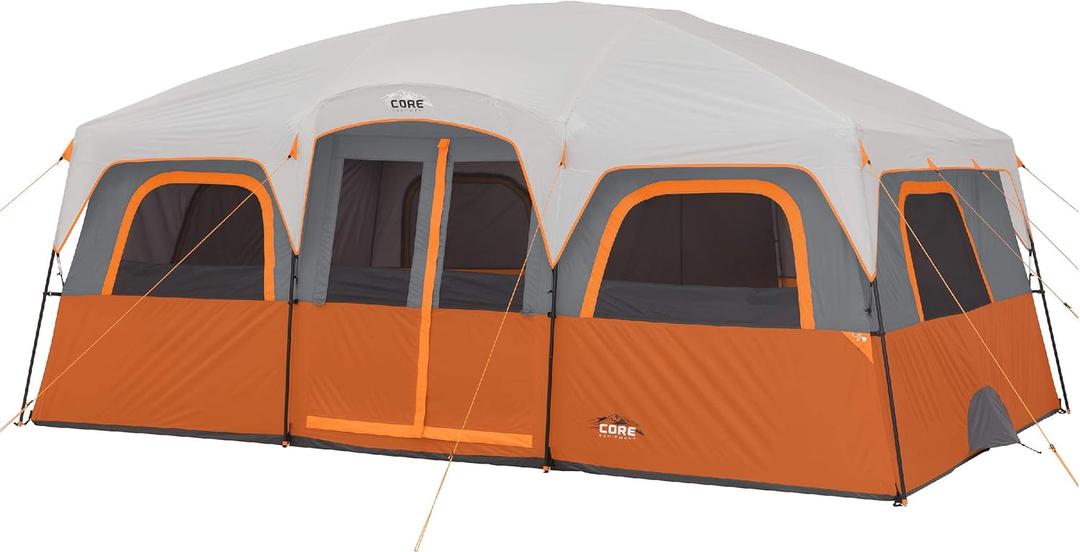 CORE Tent for Family Camping | 12 Person Large Multi Room Cabin Tents for Car Camping & Outdoor Adventures