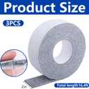 3 Roll 16.4Ft x 2Inch Window Condensation Prevention Absorber, 5mm Thick Condensation Water Moisture Absorber Tape, Reusable Gray Window Condensation Absorber Strips to Prevent Condensation