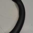 Valleycomfy Microfiber Leather Steering Wheel Cover Universal 15 inch (Black)