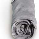 Pharmedoc Pregnancy Body Pillow Cover Replacement for U Shaped Body Pillow with Detachable Extension ONLY- Jersey Cover Only - Grey