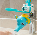 Faucet Handle Extender Set, Faucet Extender for Kids Child Sink Extender Kids Hand Wash Helper Faucet Extender for Bathroom Sink-Light Blue
