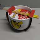 Silver Buffalo Pokemon Pikachu Ceramic Ramen Noodle Rice Bowl with Chopsticks, Microwave Safe, 20 Ounces