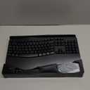 Wireless Keyboard and Mouse Combo,2.4G Full Size Wave Keys Ergonomic Keyboard with Wrist Rest for Natural Typing, 3 DPI Adjustable Ergonomic Silent Mouse for Computer/Laptop/Windows/Mac (Black)