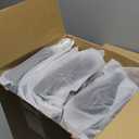 Adjustable Horse Fly Boots Set of 4, Equine Leg Protection Reduce Stomping, Breathable Mesh Fly Boots for Horses, Horse Leggings Leg Guards (02 Cob, Grey)