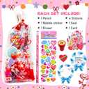 268 pcs Valentines Day Gifts for Kids Girls Boys Toddlers Classroom Valentines Goodie Bags Stuffers Valentine Gift for Kids Valentines Classroom Party Favors Prizes From Teacher