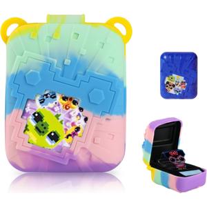 Silicone Cover Case with Lanyard for Bitzee Disney Interactive Toy Digital Pet, Protective Case Holder Skin for Bitzee Virtual Electronic Pets for Girls & Boys Colourful