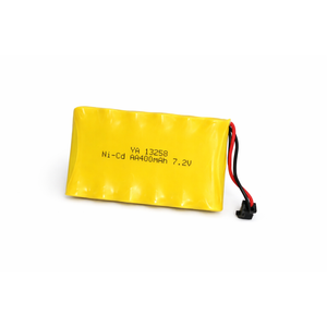 7.2V Ni-MH Battery Pack, Rechargeable AA Battery with USB Charge Cable, SM 2P Plug for RC Car, Truck, Tank, Boat, Toys, YA 13258 Ni-Cd AA400mAh 7.20