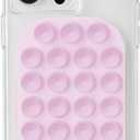 Case-Mate Adhesive Suction Cup Phone Mount - Sticky Phone Grip with Strong 3M Adhesive - Anti-Slip Phone Holder - Content Creator Essentials - Compatible with iPhone, Android Phones & Cases - Stardust