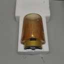 Battery Operated Lamp with Timer, Set of 2 Small Cozy Table Lamp Decorative Ambient Glass Lamp for Bedside & Home Decor, Aesthetic Cordless Battery Powered Accent Lamp for Living Room Shelf, Amber