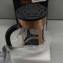 BAYKA 34oz 1 Liter French Press Coffee Maker, Coffee Lover Gifts Basket Set, Heat Resistant Thickened Borosilicate Glass Stainless Steel Brewer, Cold Brew Cafetera Teapot for Kitchen, Copper