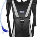 KUYOU Hydration Backpack Hydration Pack with 2L Water Bladder, Lightweight Insulation Water Backpack for Cycling,Hiking, Running,Climbing (Black)