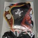 12 Pcs Pirate Party &12 pc Hats Eye Patch: Paper Birthday Hats & Costume Accessories, Pirate-Themed Birthday Decorations & Halloween Supplies