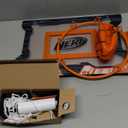 NERF Basketball Hoop Set - Pro Hoop Mini Hoop Set with Mini NERF Basketball - Steel Rim Great for Dunking (15" x 10")