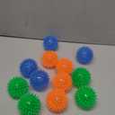 12pack Squeaky Dog Toys Spiky Dog Balls Cleans Teeth and Promotes Dental and Gum Health for Your Pet Squeaker Ball Toys for Aggressive Chewers (S 12PACK)