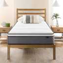 ZINUS 10 Inch True Support Hybrid Mattress [New Version], Twin, Fiberglass Free, Medium Feel, Motion Isolation, Certified Safe Foams & Fabric, Mattress in A Box (White)