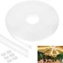 PATIKIL Silicone Tube Sleeve, 33ft/10Meter 12mm Flexible LED Channel IP67 Waterproof Protection Cover LED Silicone Channel System for 3528/5050/5630/3014 Led Strip Light
