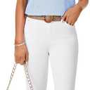 Rooscier Women's Striped Ruffle Cap Sleeve V Neck Casual Office Work Blouse Top Shirt (Blue, XL)