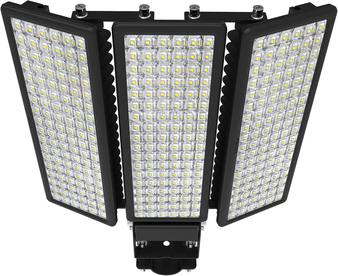 300W LED Parking Lot Light, 42000LM 6500K Outdoor Spot Lights, 100W*3 STL