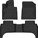 All Weather Floor Mat Fit for Hyundai Santa Cruz 2022-2025 2026 TPE Rubber Liners Santa Cruz Accessories All Season Guard Odorless Anti-Slip Liner Black