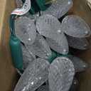 Brizled C9 Christmas Lights, 16ft 25 LED Faceted C9 Warm White Christmas Lights, Connectable Indoor Outdoor Xmas String Light, 120V UL Certified for Tree, Yard, Garden, Porch, Party & Holiday Decor