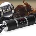 Motorcycle Speaker Systems BT Waterproof Stereo Speakers Bar Mount 7/8-1.25 inch with AUX-in, USB, microSD, FM Radio,Audio Amplifier System for Motorcycle ATV UTV (MT487)