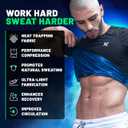 Kewlioo Sauna Shirt for Men - Heat Trapping Sweat Vest, Sauna Suit For Men, Compression Workout Sweat Suit for Gym, Workouts