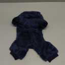 Dog Sweater for Small Dogs Fleece Dog Pjs Winter Warm Puppy Sweater Thermal Soft Stretchy Doggie XXS Doggie Clothes Outfits Cat Apparel (Navy Blue, XX-Small)