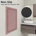 Chakme Bathroom Mat Rug 24x16, Ultra Thin Magic Mat Non Slip Quick Dry Absorbent Bath Mat for Bathroom Floor, Pink, 24"x16"