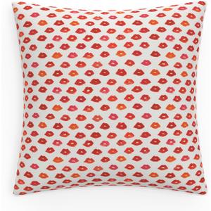 Pillow Perfect Novelty Indoor/Outdoor Accent Throw Pillow, Floor - 25" x 25", Red Glam