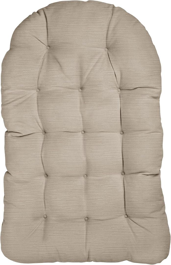 Mozaic Home Outdoor/Indoor Egg Chair Cushion, 44 in x 27 in x 4 in, Cameo