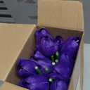 Lyrow 30 Pcs Tulips Artificial Bouquet Flowers Faux Tulips for Home Kitchen Wedding Decorations,Gift Idea for Easter Decor Mother's Day Birthdays (Classic Color)