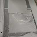 3-Tier Coffee Bar Cabinet with Mini Fridge Space, Simple Style Microwave Stand Bakers Rack, Utility Compact Refrigerator Storage Organizer for Home Kitchen Dorm, White