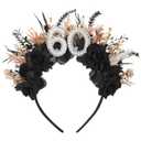 60th Birthday Headband for Women - Black 60th Birthday Crown for Mom Grandma, 60 Year-old Gifts for Her Party Accessory